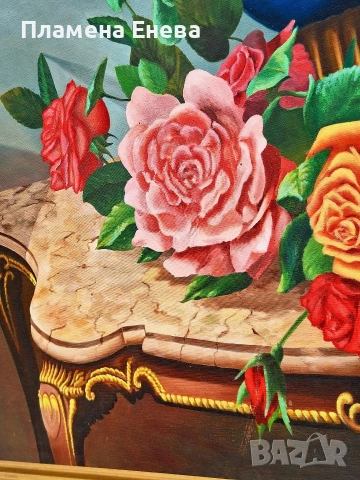 Голям натюрморт по Върнън Уорд, снимка 2 - Картини - 54178422