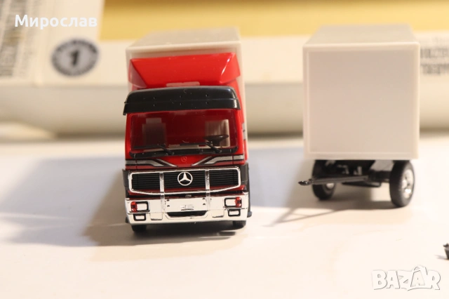 ALBEDO H0 1/87 MERCEDES BENZ ВЛЕКАЧ КАМИОН МОДЕЛ КОЛИЧКА, снимка 6 - Колекции - 53669798