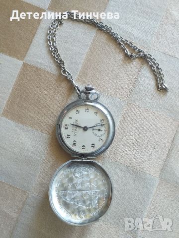 Швейцарски джобен часовник, снимка 2 - Джобни - 46414604
