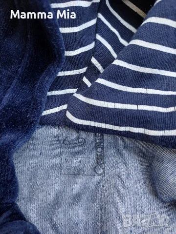 Caramell луксозен плюшен ромпър гащеризон до 9м, снимка 8 - Бебешки гащеризони - 51267486