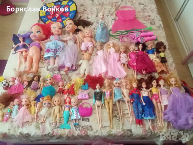 Кукли Барби Barbie, дартс, въженца, меч, опашка на русалка , снимка 4 - Кукли - 47079955