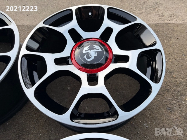 4 броя алуминиеви джанти за Fiat 500,Fiat 500- Abarth 16, снимка 9 - Гуми и джанти - 52929413