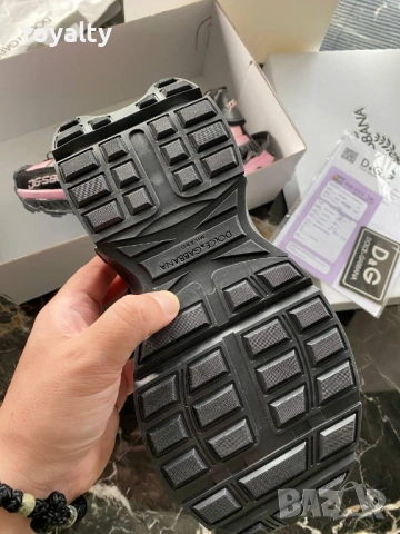 Dolce & Gabbana Дамски Маратонки 36-40 Номер Черно и Розово Клас Оригинал Реални Снимки , снимка 6 - Маратонки - 53055062
