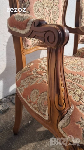 Кресла Трапезни масив орех, снимка 6 - Столове - 53680602