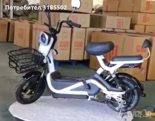 Електрически велосипед motor9 48V12AH – Максимална скорост 45 км/ч, 500W мотор, вакуумни гуми, бял/ч, снимка 12 - Друга електроника - 51513800