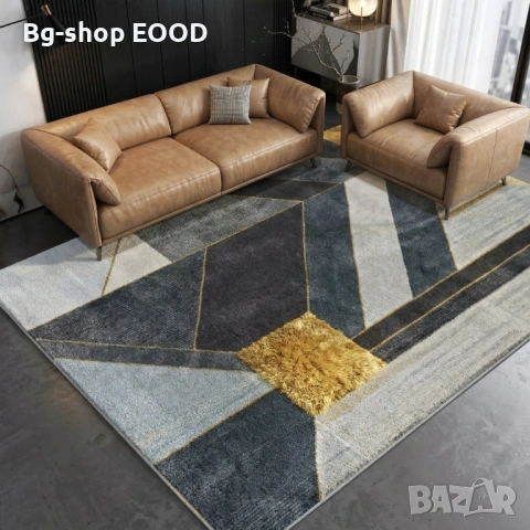 Модерен килим 120x160 см, 3D ефект, геометричен, неплъзгащ се, снимка 4 - Килими - 53932616