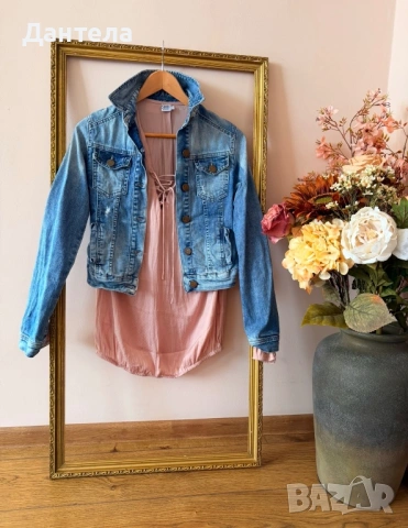 ZARA дамско дънково яке и дънки, снимка 4 - Дънки - 54217267