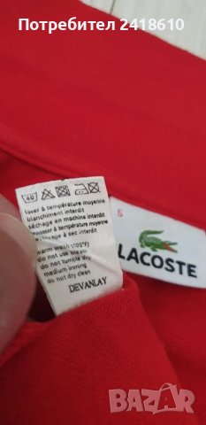 Lacoste  Pique Cotton Regular Fit Mens Size 5 - L - ОРИГИНАЛНА Тениска!, снимка 10 - Тениски - 50095627