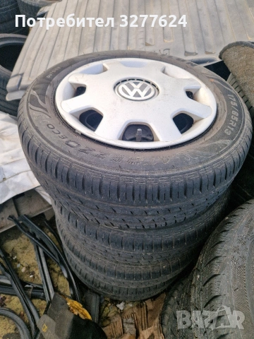 175/65/R13 железни джанти с гуми+тасове VW POlO и други