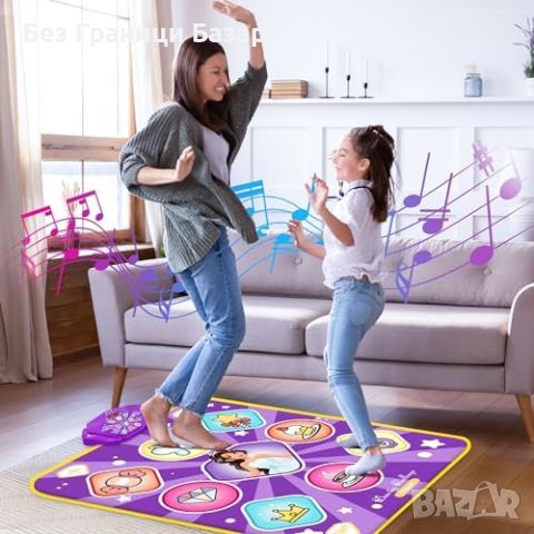 Нов Музикален Танцов Килим за Деца - Пиано, Игри, Подарък, снимка 7 - Други - 45360554