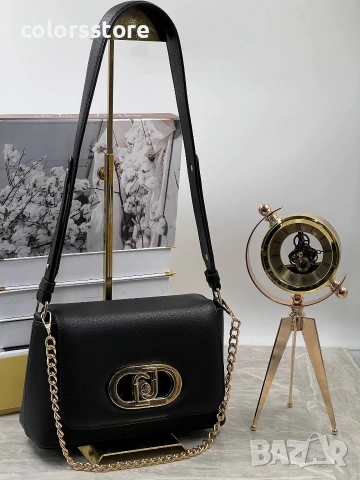 Луксозна Черна чанта  Liu-Jo/SG90, снимка 2 - Чанти - 49807008