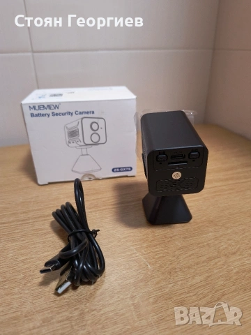 Камера MUBVIEW, 1080P безжична вътрешна WiFi камера, захранвана с батерии камера за наблюдение