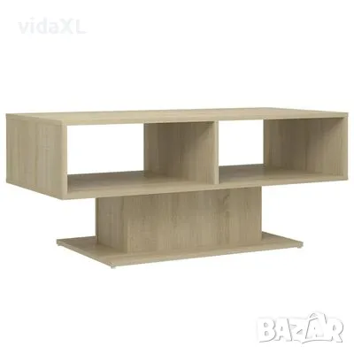 vidaXL Маса за кафе, дъб сонома, 103,5x50x44,5 см, инженерно дърво（SKU:806825）, снимка 1 - Маси - 48244727