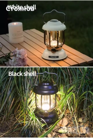 Къмпингова лампа, нощна лампа за осветление, риболов, палатка, снимка 3 - Настолни лампи - 52150746