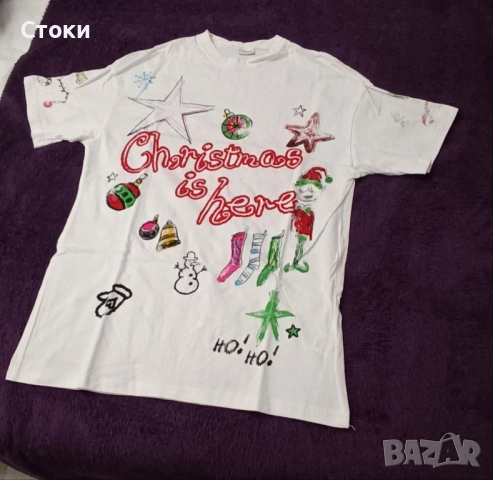 Дамска коледна тениска 