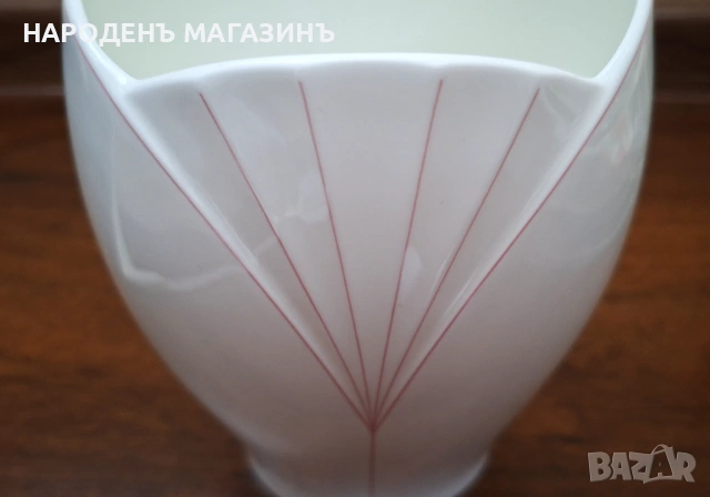 VILLEROY & BOCH - Ваза КОСТЕН ПОРЦЕЛАН цветя GERMANY, снимка 12 - Други ценни предмети - 53564267