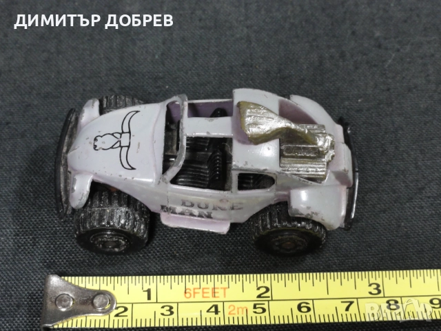 СТАРА РЕТРО МЕТАЛНА КОЛИЧКА MATCHBOX BULGARIA VW DUNE MAN SAND DIGGER, снимка 7 - Колекции - 52477046