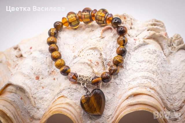 Гривна от полускъпжценни камъни, снимка 18 - Гривни - 53723548