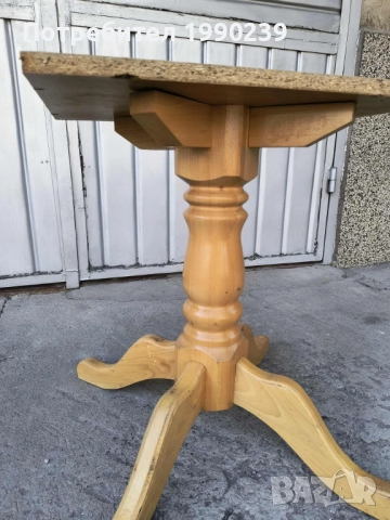 Кухненска маса разтегателна с диаметър 101 см. – масив, снимка 4 - Маси - 51537398