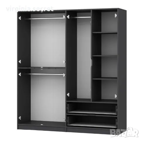 Гардвроби 4 врати, снимка 7 - Гардероби - 49860926