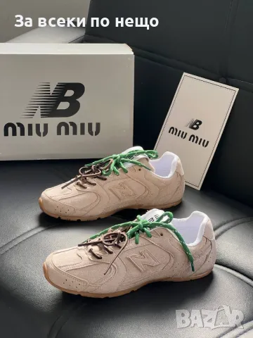 Miu Miu Дамски Маратонки👟Дамски Спортни Обувки Миу Миу - Налични Различни Цветове Код D2200, снимка 3 - Маратонки - 49428771