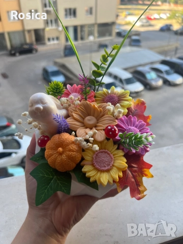 Есенни ароматни глицеринови аранжировки, снимка 3 - Декорация за дома - 51873126