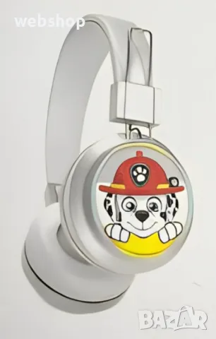 Bluetooth слушалки Paw Patrol, Детски слушалки Пес патрул, снимка 7 - Музикални играчки - 47543641