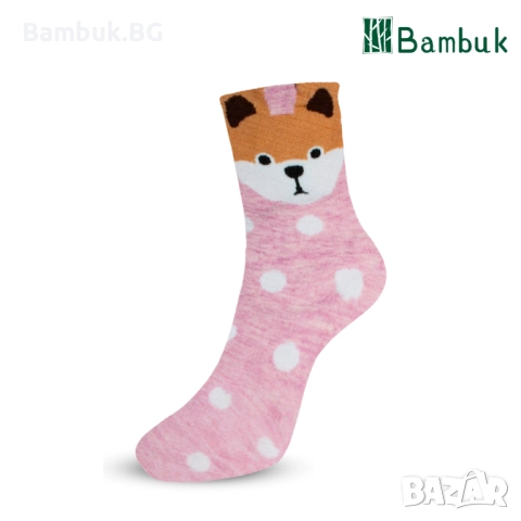 Дамски чорапи за весело настроение “Сладки кученца”, снимка 5 - Други - 52577770