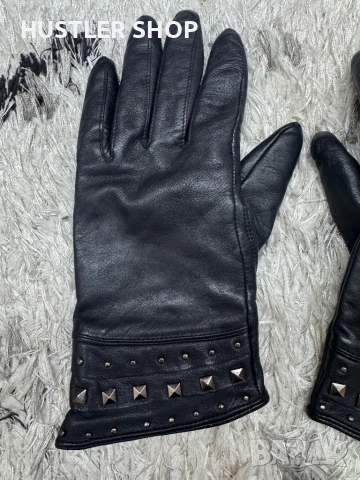 Дамски ръкавици от естествена кожа BORJESSON. Размер 7.5, снимка 5 - Ръкавици - 53138332