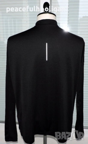 Nike Running -мъжка черна блуза с дълъг ръкав за спорт размер XL, снимка 6 - Спортни дрехи, екипи - 53393851