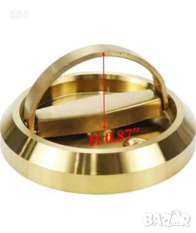 2 броя Кръгла вградена брава за врата, снимка 3 - Други стоки за дома - 53815306