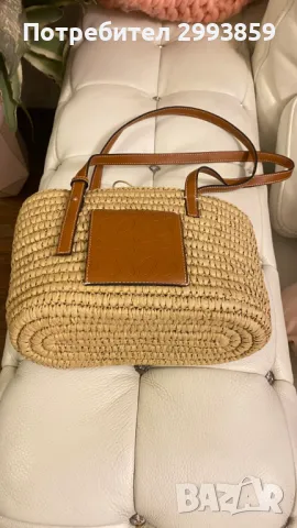 Чанта LOEWE raffia, снимка 6 - Чанти - 47361636