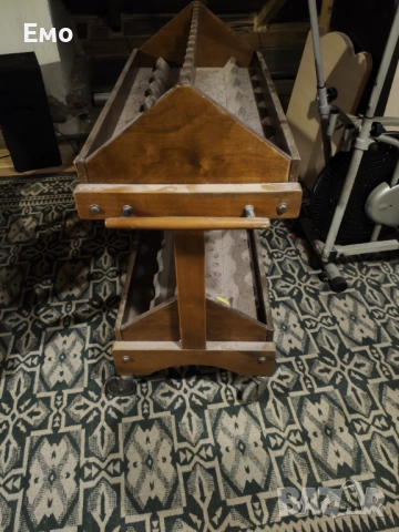 Ресторантска дървена количка за вино , снимка 2 - Колекции - 52325467