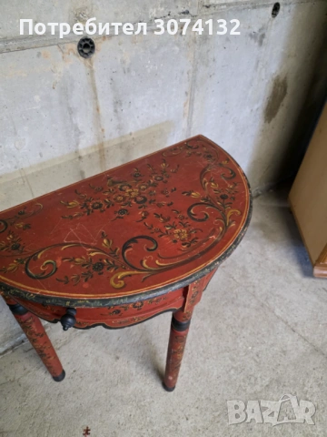 Ръчно рисувана конзола, снимка 2 - Шкафове - 54208046