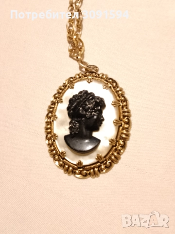 СТАРИННА ПОЗЛАТЕНА БРОНЗОВА КАМЕЯ ВИКТОРИАНСКИ , снимка 3 - Други ценни предмети - 51846270