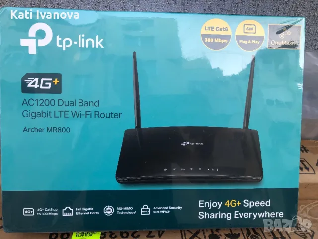 TP-Link Archer MR600 безжичен 4G рутер Гигабитов интернет Двубандов (2,4 GHz / 5 GHz) 4G Черен, снимка 6 - Рутери - 47783260