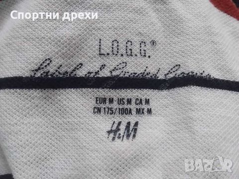 Блуза поло H&M с къс ръкав (L) Не е носена, снимка 5 - Тениски - 46226367