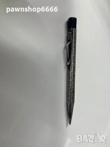 Старинен механичен молив – сребърен корпус (проба 900), снимка 3 - Антикварни и старинни предмети - 52691359