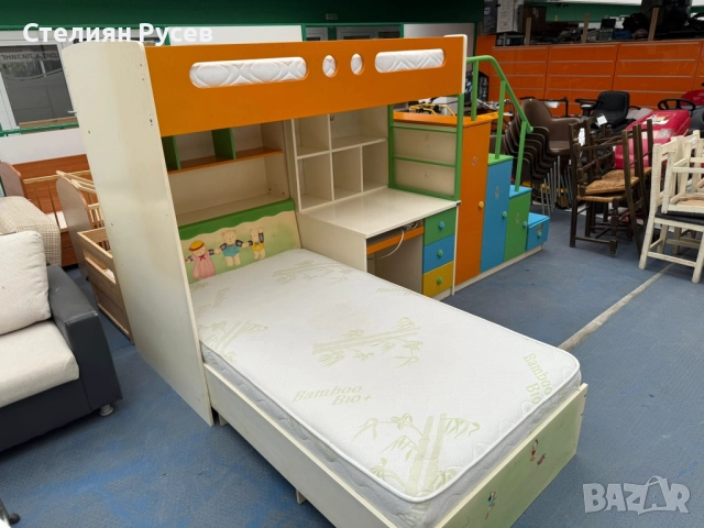  2408 двуетажно легло 190/105см с матрак цена 570 лв или 291,44 евро -долното легло 190/105см с матр, снимка 6 - Спални и легла - 51476636