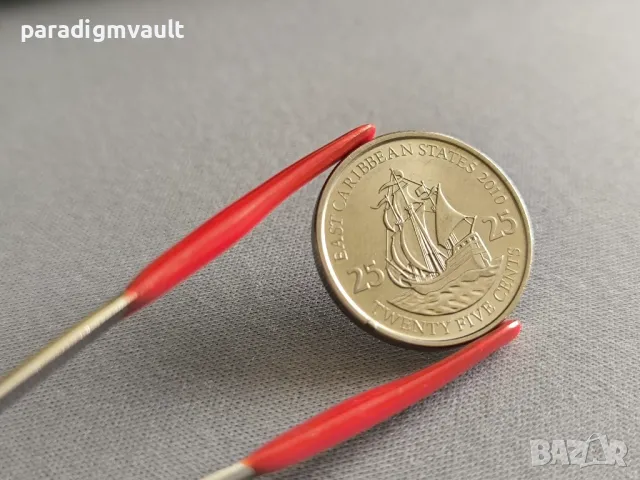 Mонета - Източни Карибски Щати - 25 цента | 2010г.