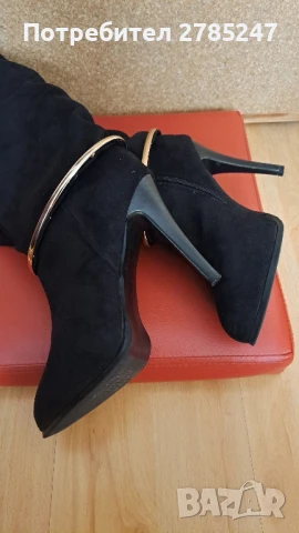 Дамски ботуши на ток, снимка 4 - Дамски ботуши - 50838328