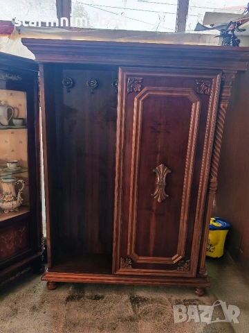 Красиво антикварно портманто, снимка 4 - Портманта - 53716421