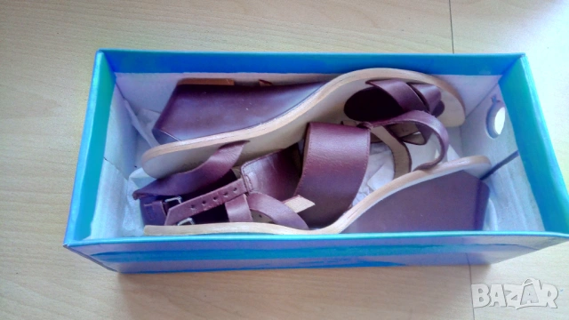 Дамски сандали Zara, естествена кожа, снимка 9 - Сандали - 54086143