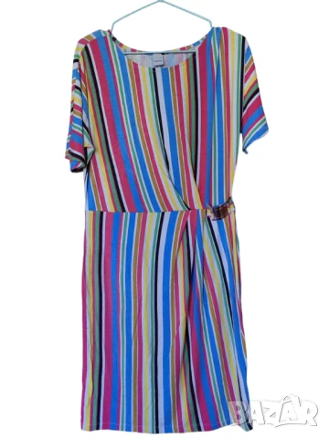 Дамска многоцветна рокля Heine, 95% вискоза, 5% еластан, 105х50 см, 38