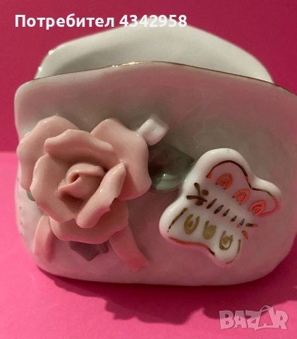 Винтидж порцеланова вазичка.Германия., снимка 3 - Антикварни и старинни предмети - 52513452