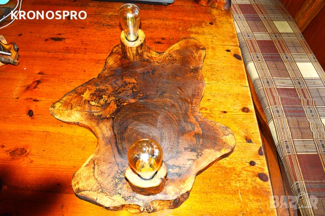 Страхотни дизайнерски лампи от орехово дърво , снимка 8 - Лампи за таван - 51404958