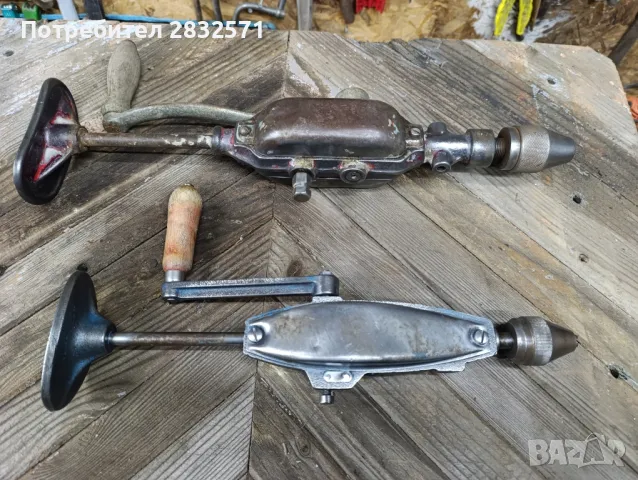 Ръчни дърводелски бормашини, снимка 4 - Антикварни и старинни предмети - 49911056