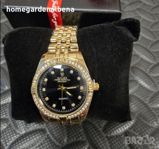 Дамски луксозни часовници с кристали — метална верижка — различни модели и цветове, снимка 12 - Дамски - 54233069