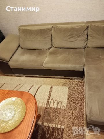 Ъглов диван  за хол, снимка 3 - Дивани и мека мебел - 45572341