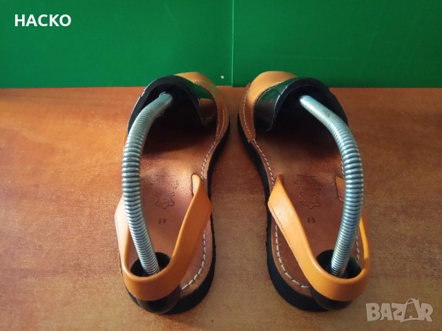 Кожени Сандали 100% Естествена Кожа НОМЕР 39, снимка 5 - Сандали - 51619009